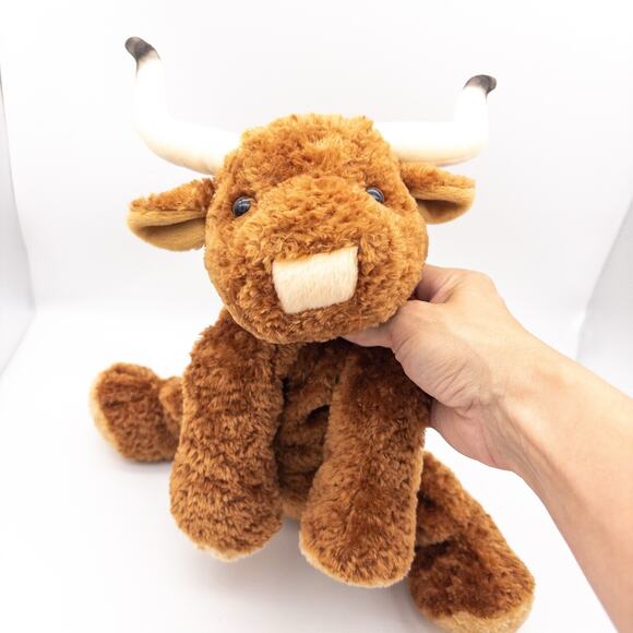 Vintage Mary Meyer Flip Flops Cow Texas Longhorn 12” Bull Plush Soft Cute - Picture 5 of 8